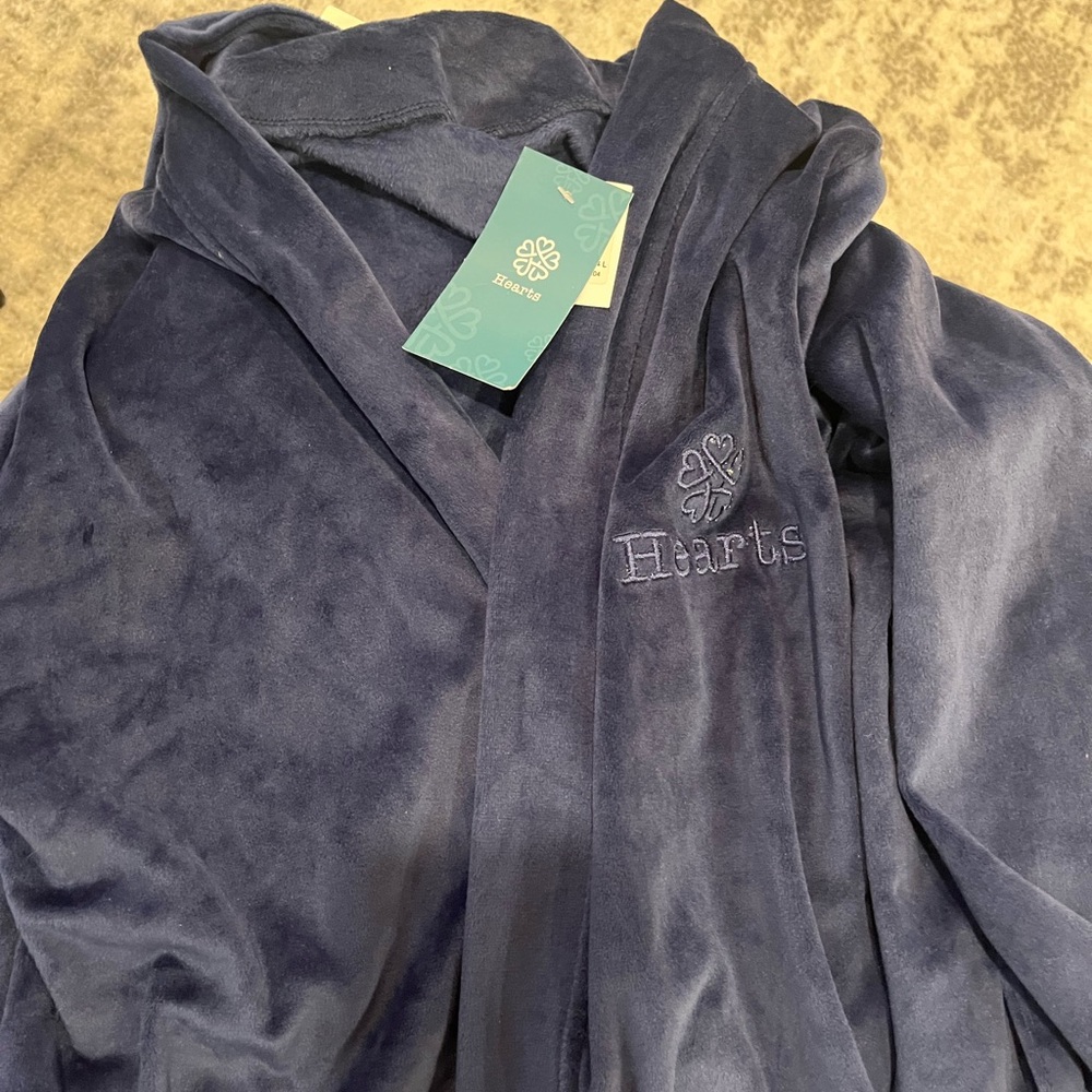 Hearts brand Midnight Blue Women's Robe - Picture 4 of 4